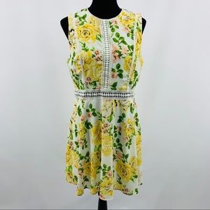 Disney Princess | Green & Yellow Floral Dress